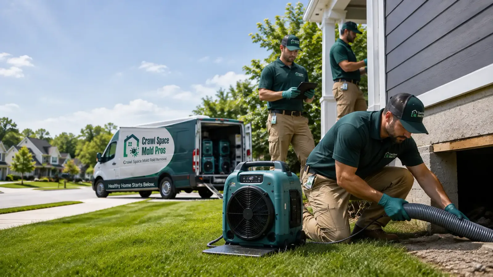 Crawl Space Mold Removal in Jefferson, MA